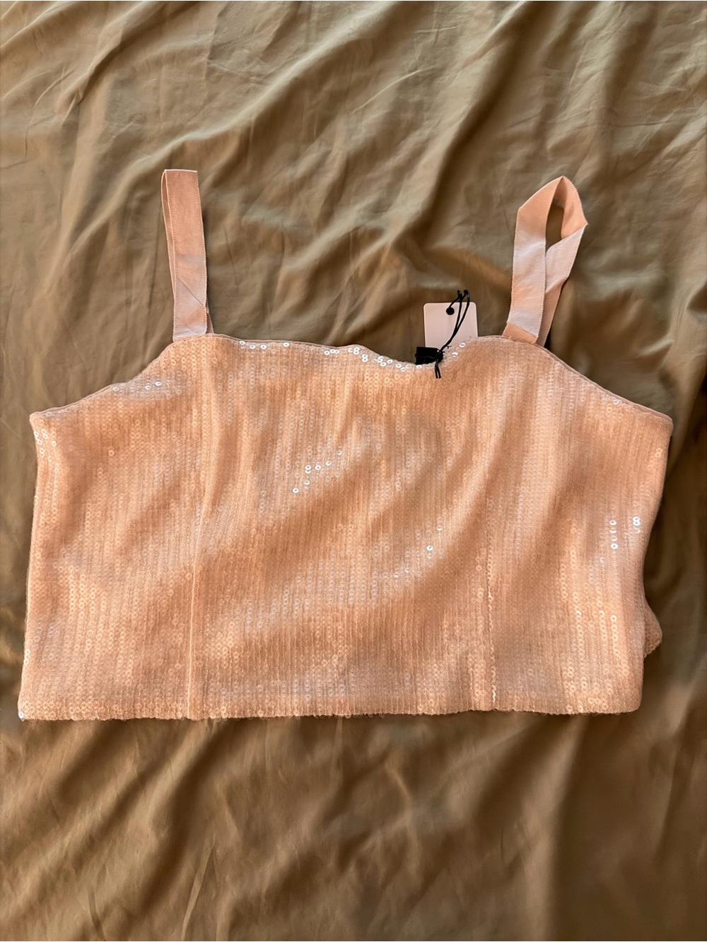NWT Ann Taylor sequin crop top
